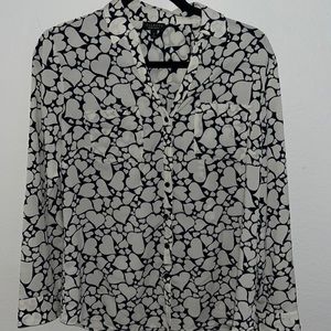 Talbots Nantucket size M hearts women’s button up.